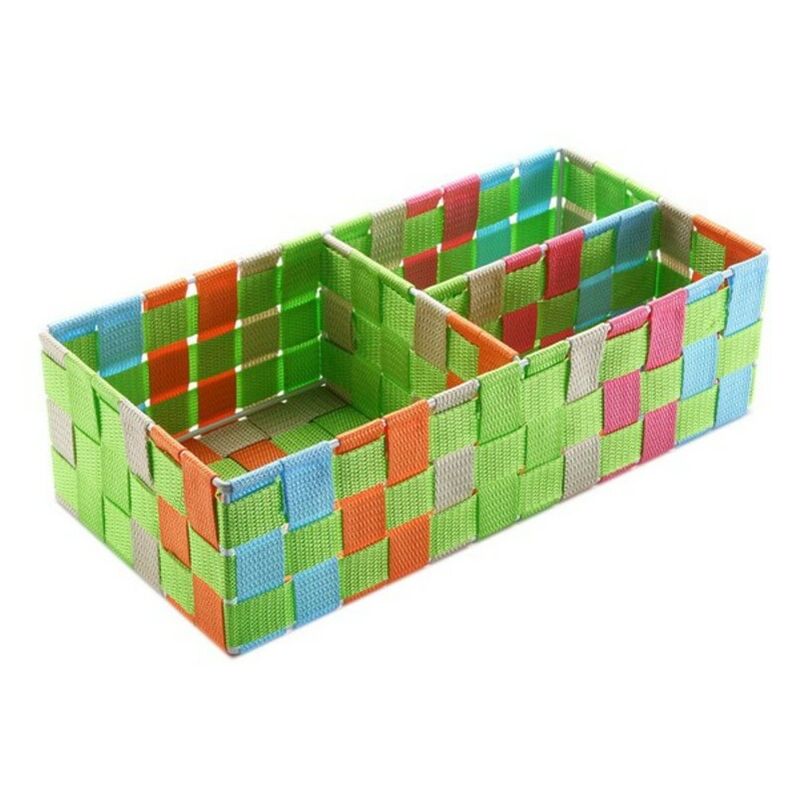

Cesta Multiusos 3 Compartimentos (17 x 10 x 35 cm)