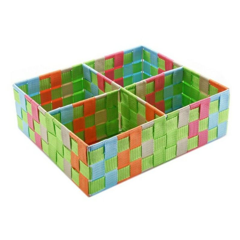 

Cesta Multiusos 4 Compartimentos (27 x 10 x 32 cm)