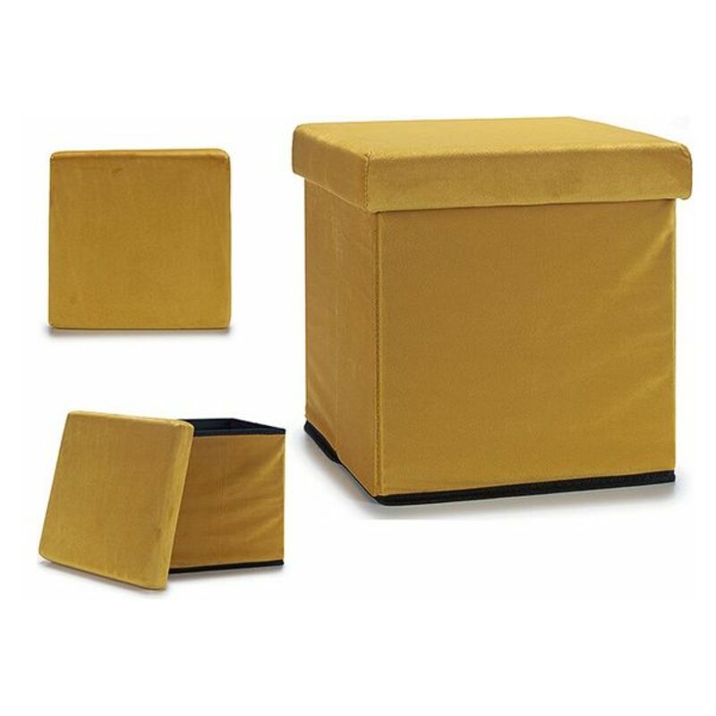 

Cesta Multiusos Terciopelo Ocre (31 x 31 x 31 cm)