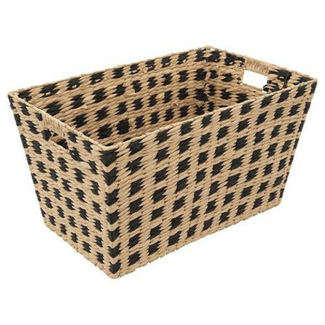 Cesta negra terre inconnue 55x35cm - 5five