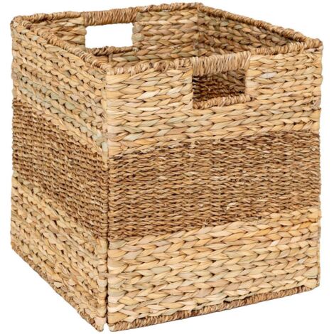Cesta Ninon junco beige 38x38cm - Atmosphera créateur d'intérieur
