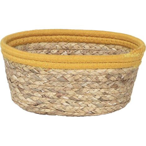 Cesta ovalada de algodón para plantas 21x16x9 cm - naranja natural - Tendance