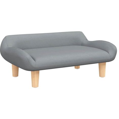 Cesta para cama para perros, cómodo sofá claro, 70 x 40 x 24 cm, tela gris 020043100