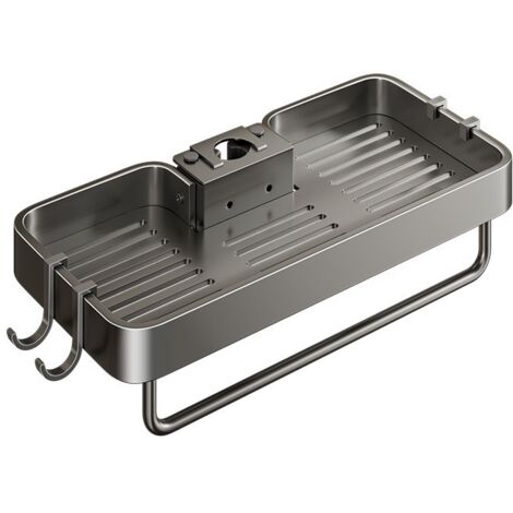 Cesta para fregadero de cocina, organizador de fregadero, soporte para esponja de cocina, cesta de drenaje para cama, rejilla para fregadero, secado rápido, montaje en pared
