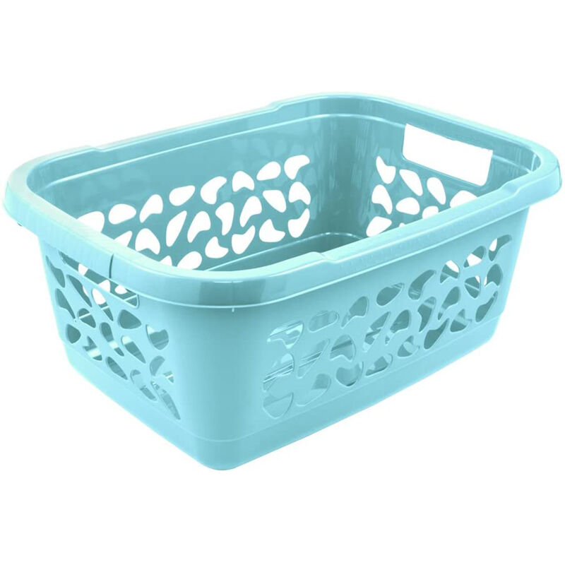 

Keeeper - Cesta para la Colada, con circulación de aire, Polipropileno, 32 l, Jost, Azul claro, 55x40x23 cm.