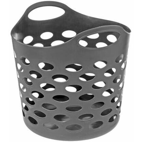 Cesta para la ropa sucia 28 l GRIS