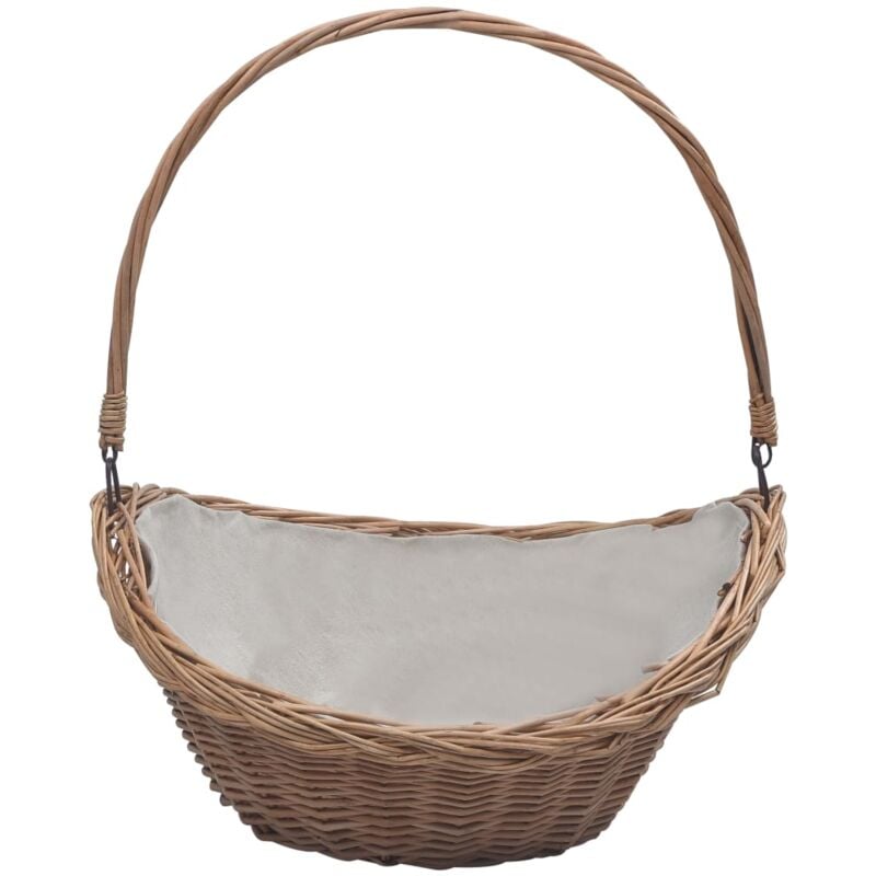 

Cesta para leña con asas sauce marrón 57x46,5x52 cm - Marrón - Vidaxl