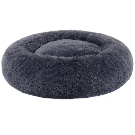 Cesta para perro y gato suave 60 cm gris oscuro 120001122