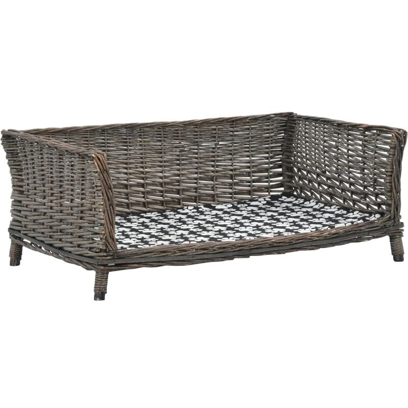

BHD - Cesta para perros con cojín sauce natural gris 90x54x35 cm