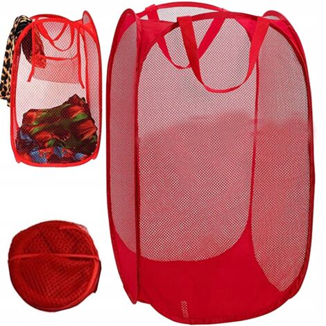 Cesta para ropa plegable 60 roja (120) GABA