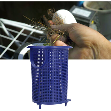 [Cesta para skimmer de piscina] [1 pieza] 22 x 16,5 cm Cesta de filtro de piscina de plástico resistente