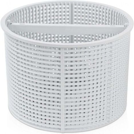 Cesta para skimmer de piscina de 1 pieza, compatible con Hayward SPX1082CA y Aladdin B-152, SP1082 SP1083 SP1084 SP1085 SP1086, piezas de repuesto, color blanco