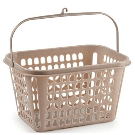 Cesta pinzas de plastico  Beige
