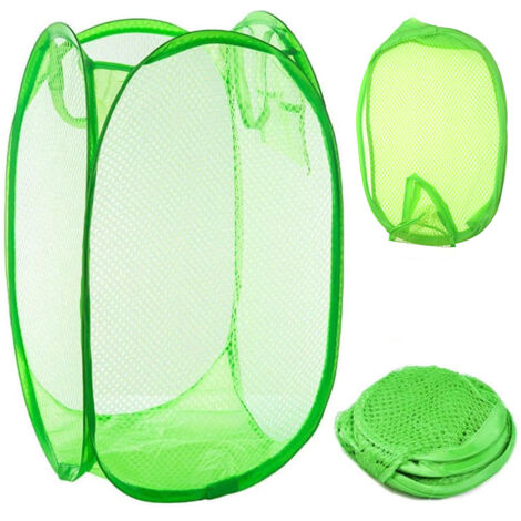 Cesta plegable para ropa 48 verde (120) GABA