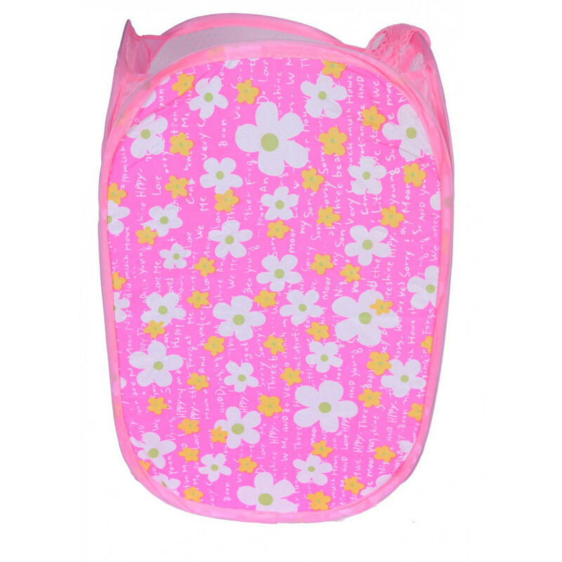 

Cesta Pongotodo Guarda Juguetes/Ropa Sucia, con Diseño Floral, Almacenaje del Hogar 48x25,5cm Color - Rosa