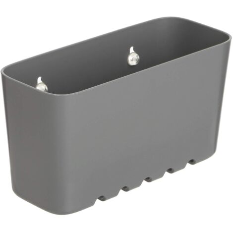Cesta portaoggetti con ventose Plasticos Tatay 11x20x8,5 cm grigio