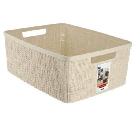 CESTA RECTANGULAR JUTE 12L
