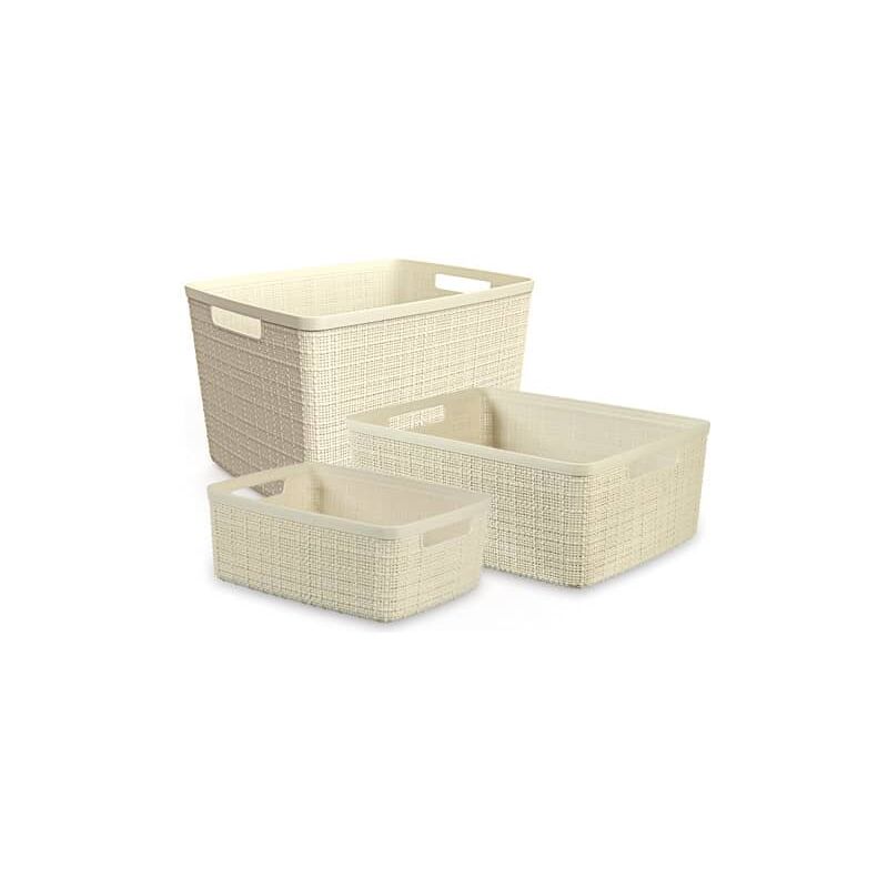 

Cesta Rectangular Jute 20L Blanco Roto 36x28x23 cm