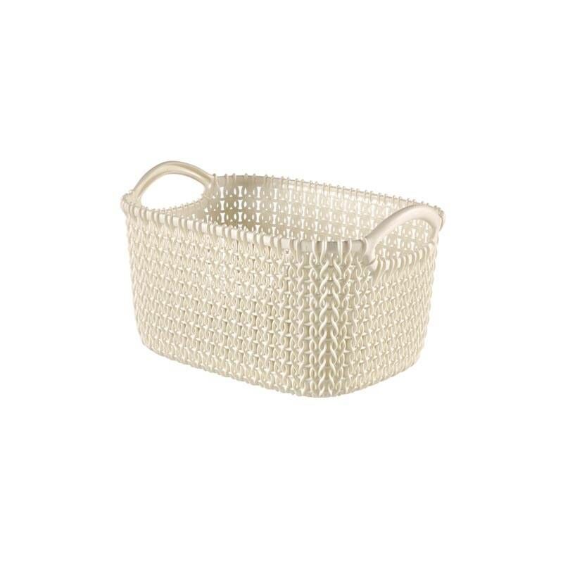 

Cesta rectangular Knit XS 3L Blanco Oasis