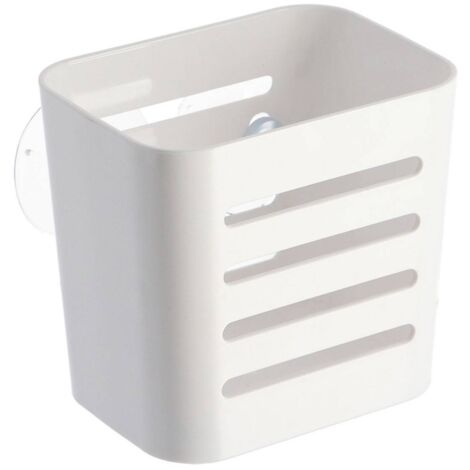 Cesta rectangular pm ps en ventosas - blanco - Tendance
