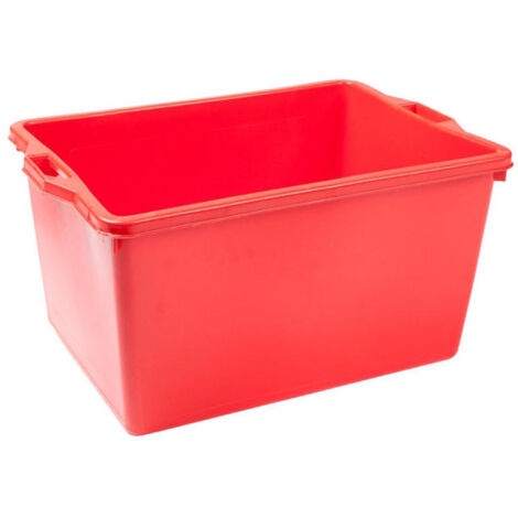 Cesta Rettangolare L 65 65X42 H 33 Asti Rossa Ics