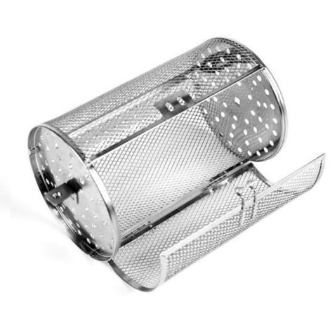 Cesta rodante para barbacoa de exterior, cesta rodante para barbacoa, cesta para horno, cesta para asador, herramientas para estufas de barbacoa