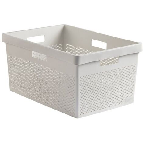 CESTA ROPA 40L BOHOL BLANCO 36X52,5X26 CM
