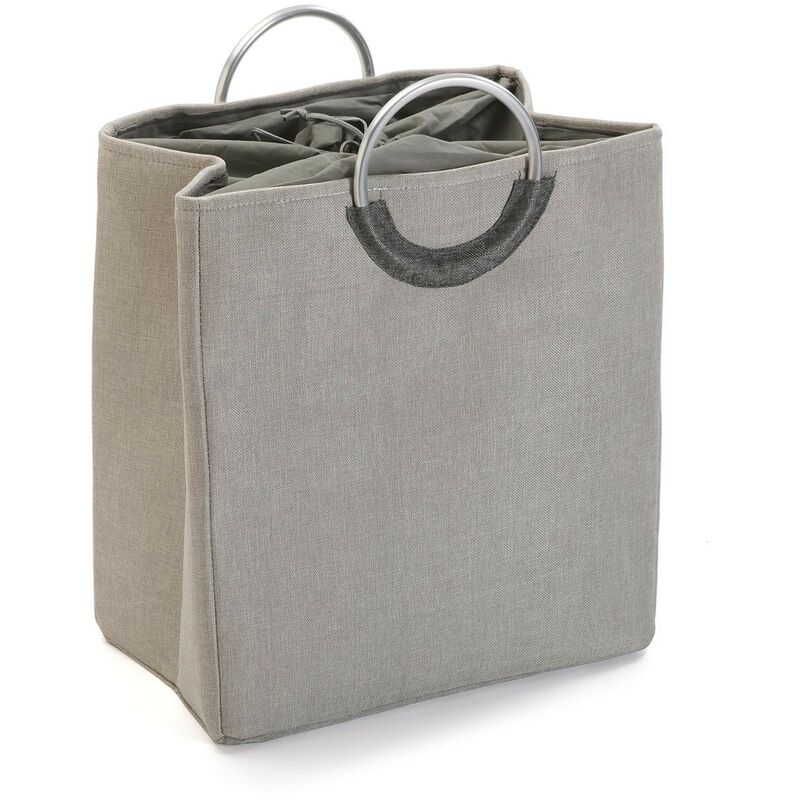 

Cesta Ropa Doble Gris