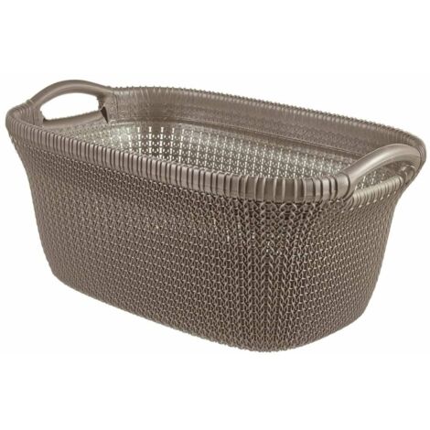 CESTA ROPA KNIT BASKET 40 L MARRON  - 228408