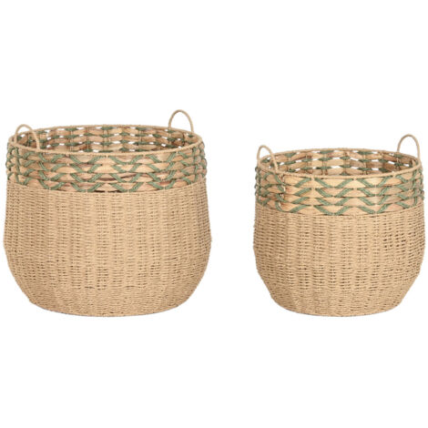 Cesta Set 2 Fibra 50X50X44 Verde