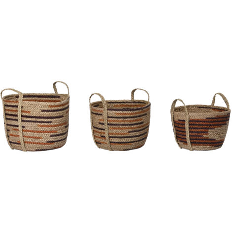 Cesta Set 3 Seagrass 38X38X41 Natural