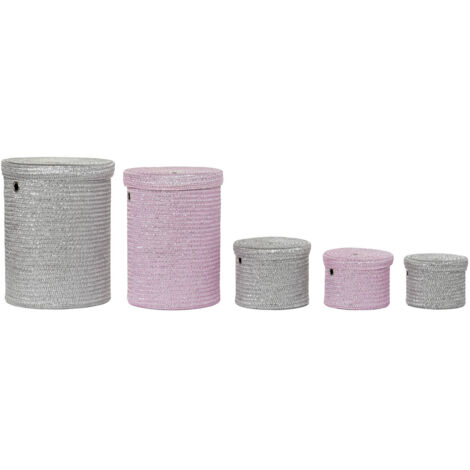 Cesta Set 5 Pp 42X42X52,5 Rosa DC192333