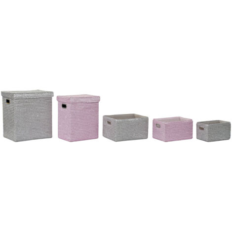 Cesta Set 5 Pp 44X36X50 Rosa DC192332