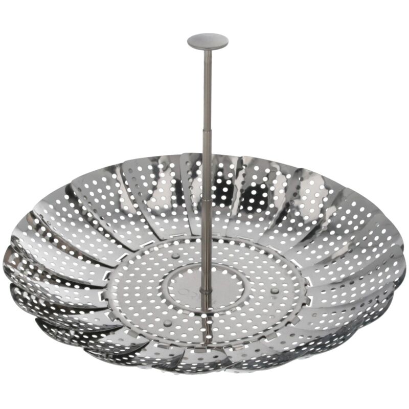 

Cesta vaporera acero inoxidable, plegable Ø 13,5 / 23 cm. cocina al vapor.