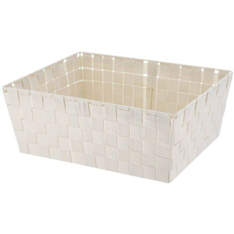 Cesta vestidor de poliéster w31.5xd39xh15 cm - marfil - Tendance