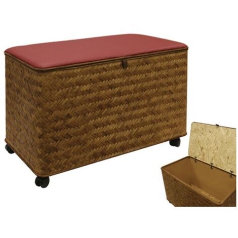 CESTE BAULI CONTENITORI PORTA LEGNA JUMBO CASTAGNO C1 CM.90x52xH62