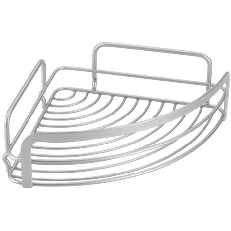 Cestello ad angolo un ripiano 20x20x6 cm bagno polytherm - metaltex