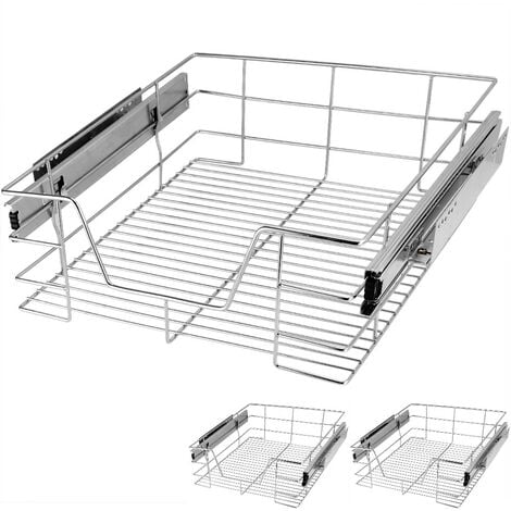 Nisko cestello Estraibile Cucina Inox Estrazione Totale - Soft Closing  Porta Bottiglie (per Modulo 40cm)