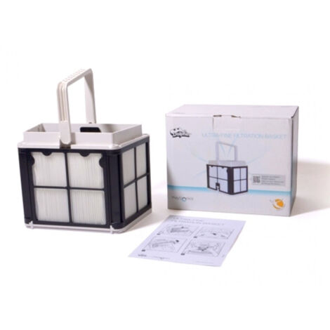 Cestello Filtrante con Cartucce Gradazione Fine 50 Micron Robot Piscina Maytronics Dolphin Poolstyle AG - Plus - Advance / E10 - E20 - E25 / S100 - S200 / MyZefiro Plus / SX10 - SX20 / SM10 - SM20 / M