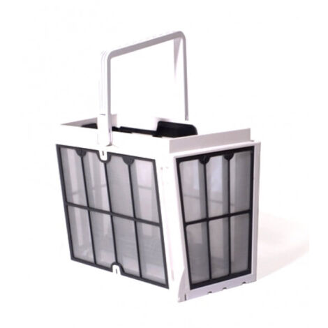 Cestello Filtro con Cartucce Gradazione Grande 100 Micron per Robot Piscina Maytronics Dolphin Run30 / SX30 - 40i / SM30 - 40i / E30 - E35 - E40i - E50i - E60i / Super3000 / Wolly / Busatta / Z1b - Z2