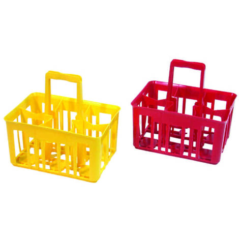 Cestello portabottiglie da lt.1 6 posti - cm.40x30x40h. - 5 pz