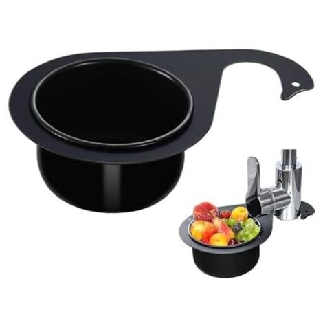 Cestello scolapiatti per lavello (21 x 5,8 cm), acciaio inox, cestello scolapiatti a forma di cigno, scolapiatti