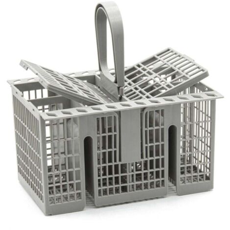 Cestello universale per posate di grandi dimensioni per lavastoviglie Hotpoint 99673-8729, C00257140, C00386607 Grigio, Ricambi per lavastoviglie Cestello per posate Cestello per posate Lavastoviglie
