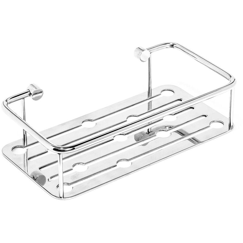 

Cestillo de ducha rectangular estante portaobjetos de acero mod. Thin Line
