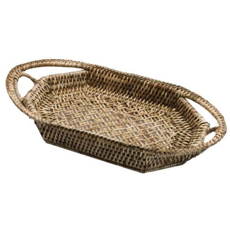 Cestina vimini barchetta birman ovale cm32x15h6