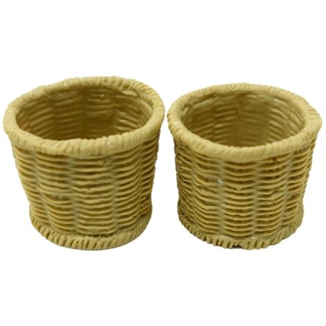 Cestini in PVC per Presepe 2 cm Set 2 Pezzi 12064