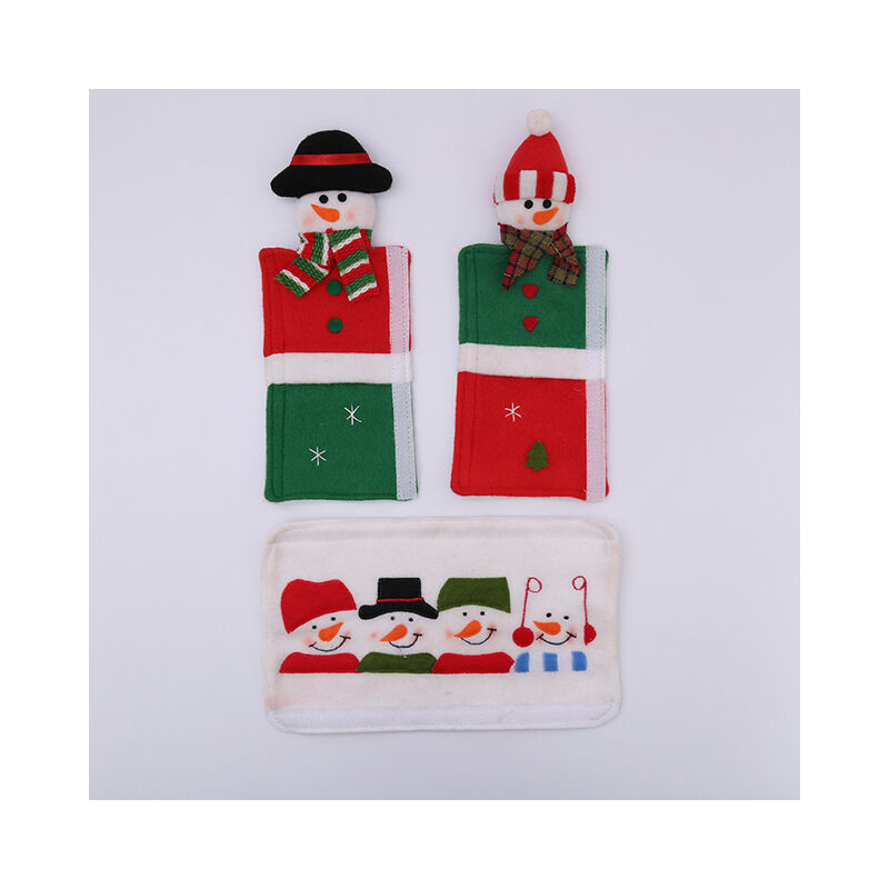 3 pezzi di natale frigorifero maniglia della porta...