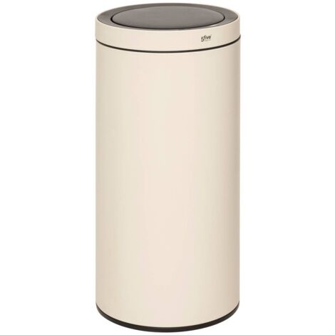 Cestino automatico delta in metallo beige 40l - 5five