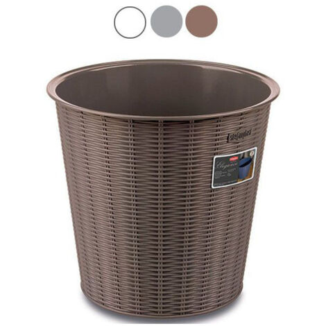Cestino Carta Elegance Grigio 28 H 26 Stefanpl