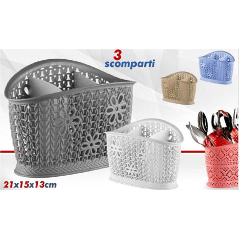 Cestino Colaposate Oval Kitchen To 3 In Plastic Colorate